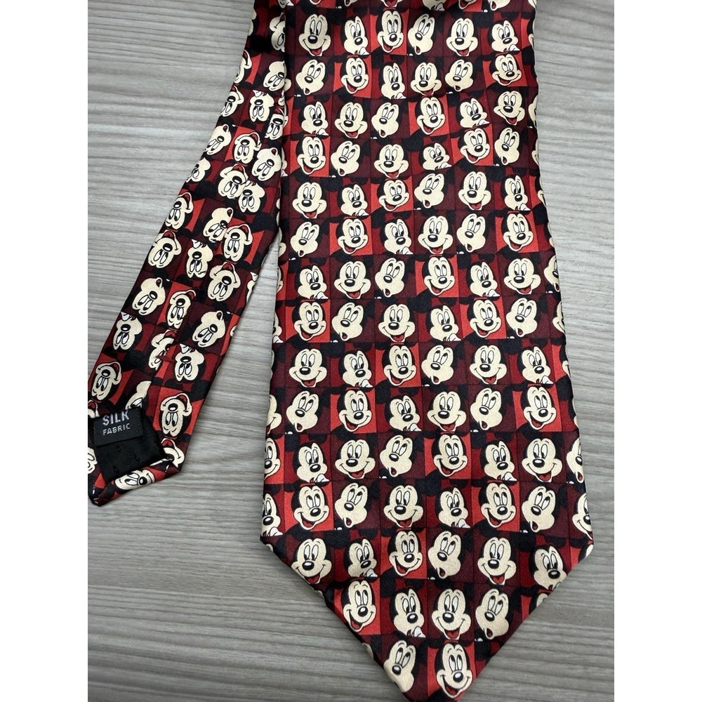 Vintage Walt Disney World Mickey Mouse Tie 90s 100% Silk